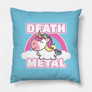 Unicorn death metal Pillow