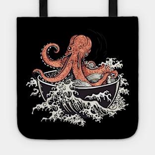 Octopus Ramen Bowl Japanese Style Tote