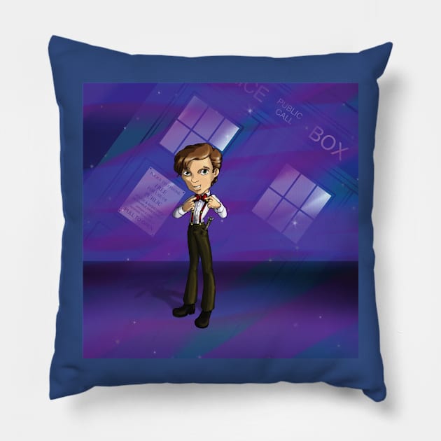 Eleventh Doctor Pillow by Thedustyphoenix