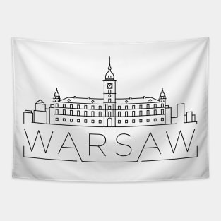 Warsaw Minimal Skyline Tapestry