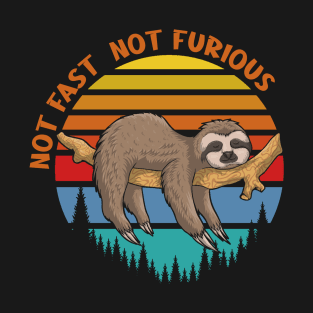 Not Fast Not Furious - Sloth T-Shirt