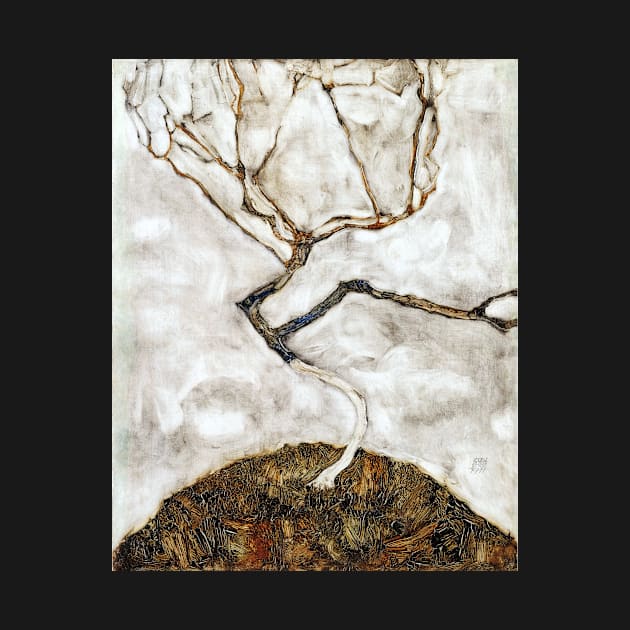 Egon Schiele Small Tree in Late Autumn by pdpress