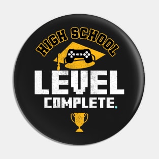 HIGH SCHOOL GRAD: High School Level Complete Pin