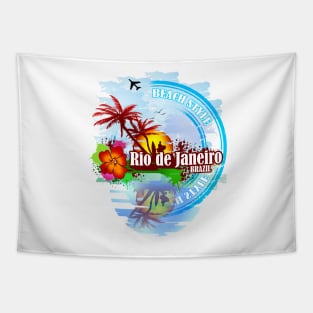 Rio de Janeiro Beach Style Tapestry