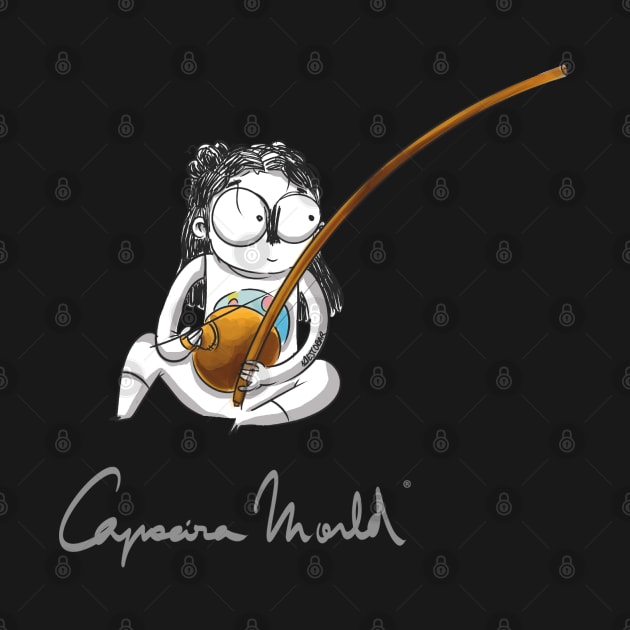 Capoeira music Girl. Capoeira World by beatrizescobarilustracion