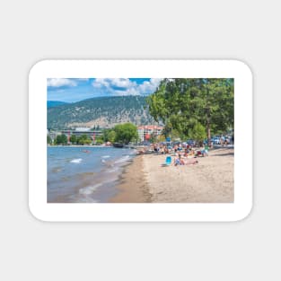 Summer on the Beach in Penticton, BC, Canada Magnet