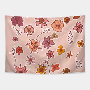 Bloom Floral Pattern Tapestry