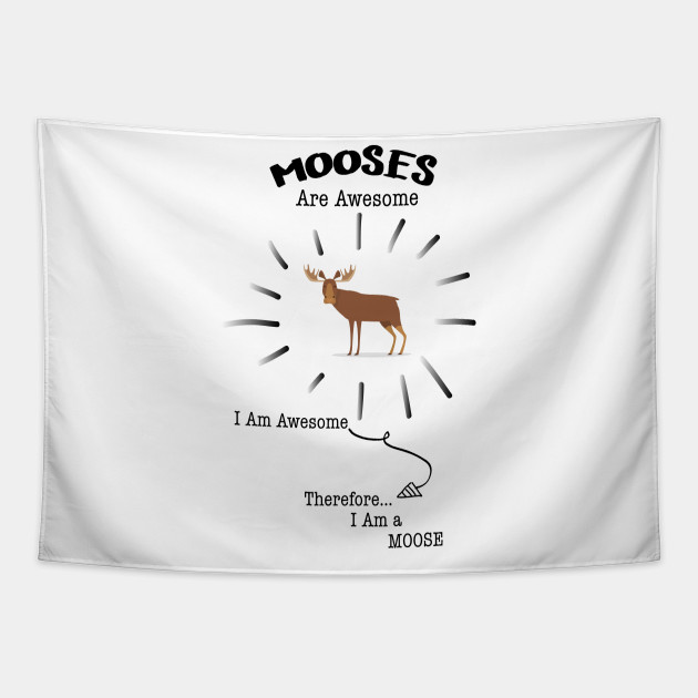 Awesome Moose Lover Gift Moose Tapestry Teepublic