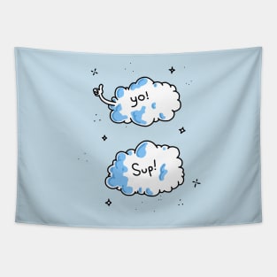 YO! cloud friends Tapestry