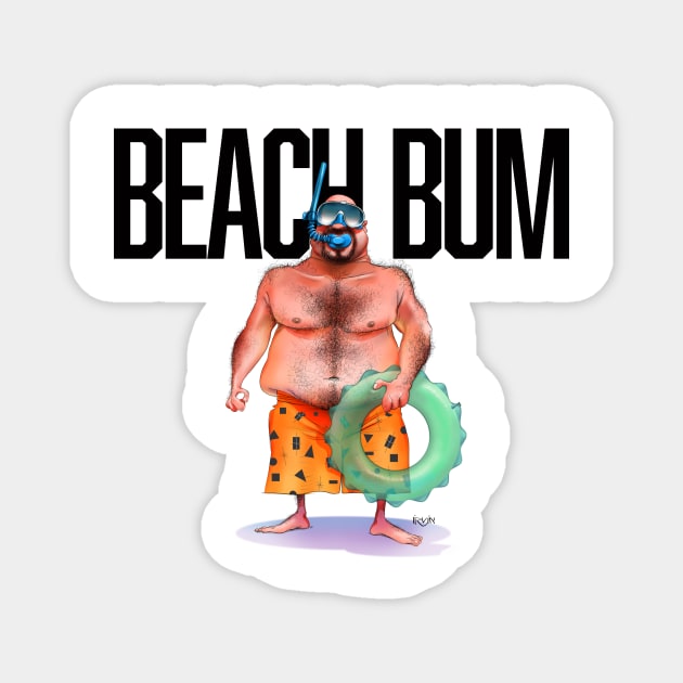 Beach Bum Magnet by TrevorIrvin