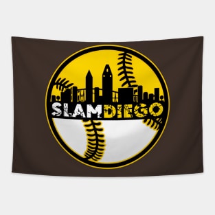 Slam Diego Baseball City Sunset 2 Tapestry