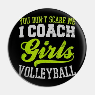 Game Day Volleyball Scare Me I Coach Girls Gift Pin