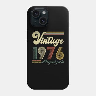 Vintage 1976 48th Birthday Gift Men Women 48 Years Old Phone Case