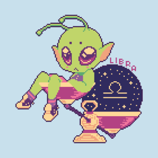 Libra - Zodiac Alien T-Shirt