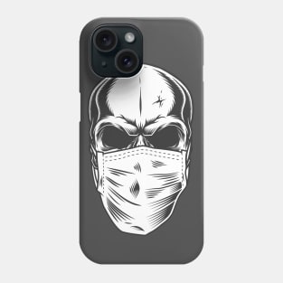 Masked Skull Design Phone Case