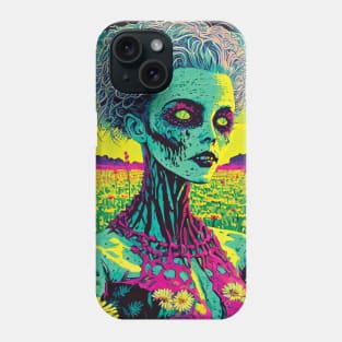 Zombie Woman in a Field Phone Case