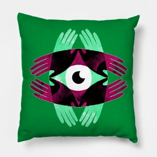 Vision at hand, version 2 Pillow