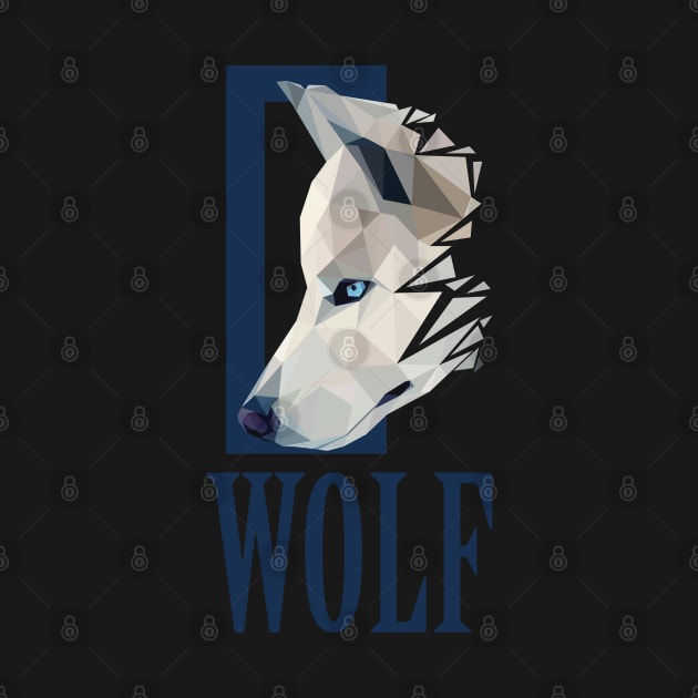 wolf lowpoly art by Amartwork