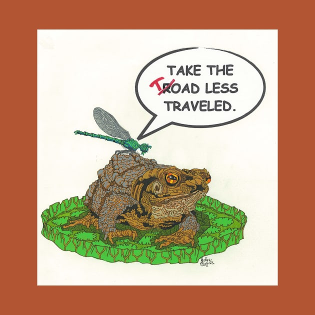 Toad Less Traveled by SnowFlake Comix