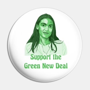 Alexandria Ocasio-Cortez Green New Deal Pin