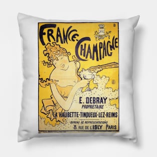 Poster for France Champagne (1891) by Pierre Bonnard Pillow