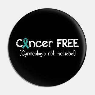 Cancer FREE- Gynecologic Cancer Gifts Gynecologic Cancer Awareness Pin