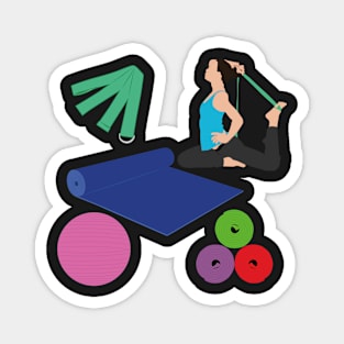 Yoga Accessories Stickers Magnet