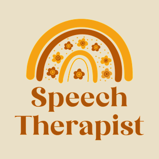 Speech Therapist - Boho Rainbow Casual Design T-Shirt