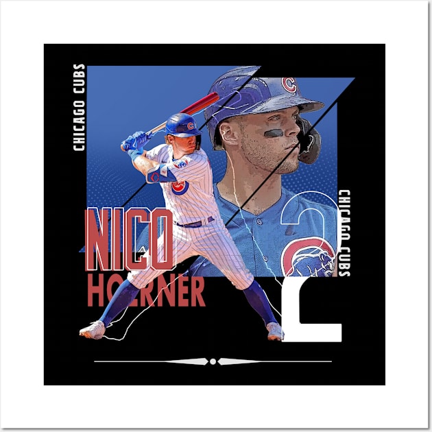 Nico Hoerner Chicago Cubs MLB Sports Prints POP Art Prints 