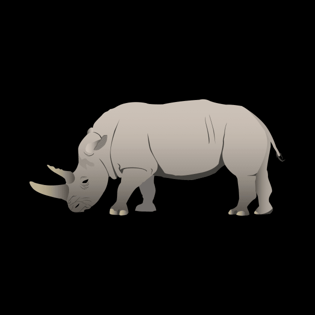 Vector Rhinoceros by NorseTech