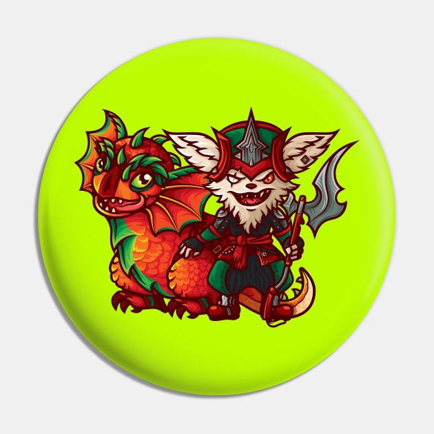 Kled and Skaarl Pin by BeataObscura