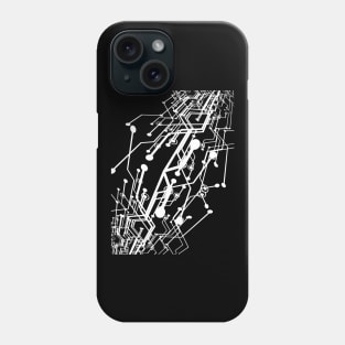 Digital Signals Graphic Typography White Design Phone Case