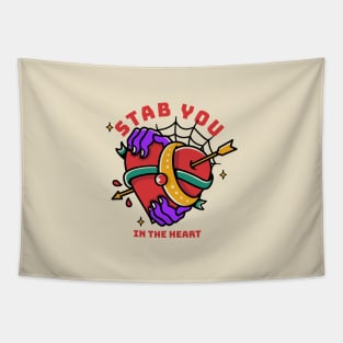 stab you in the heart Tapestry