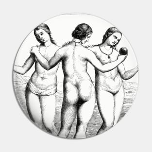 The Three Graces Pin