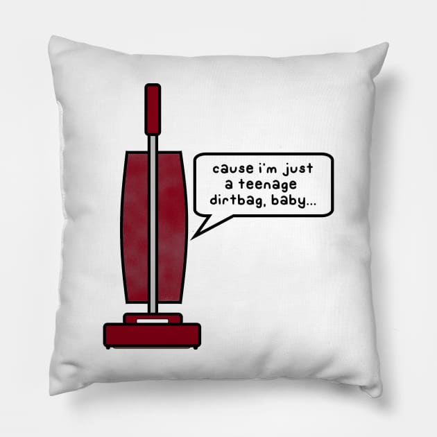 teenage dirtbag Pillow by paintbydumbers