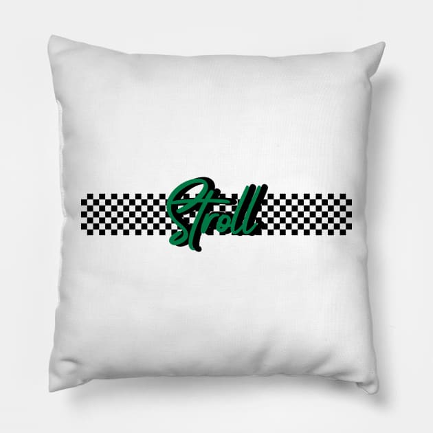 Race Flag Design 2 - Lance Stroll 2021 Pillow by GreazyL