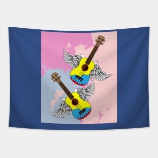 Favorite Instrument Guitar Grand Piano Tapestry