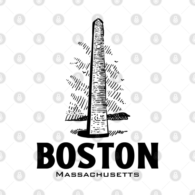 Boston Skylines Sketch by Vectographers