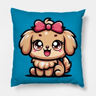 Joyful Kawaii Dog Pillow