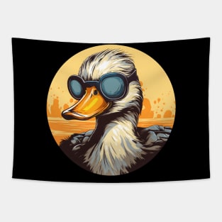 Duck with Sunglasses Tapestry