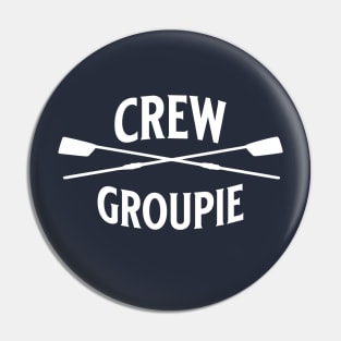 Crew Rowing Groupie Sculling Vintage Crossed Oars Pin