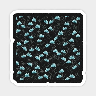 Blue flower garden Magnet