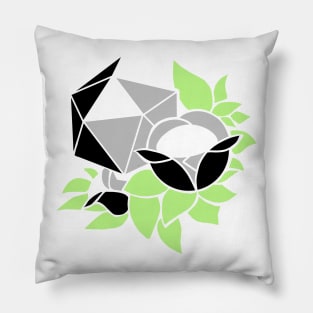 Pretty Poly Rose Agender Pride Pillow