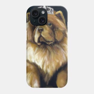 Chow Chow with Crown Phone Case