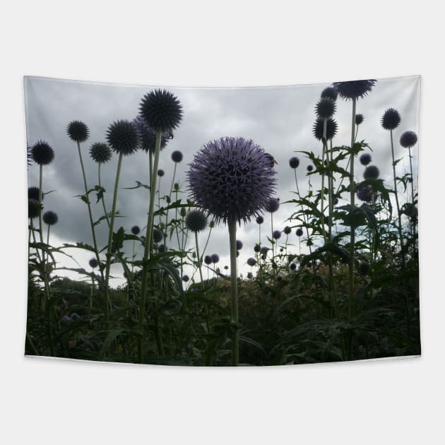 Globe Thistles Tapestry by HFGJewels