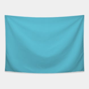 Deep Sky Blue Plain Solid Color Tapestry