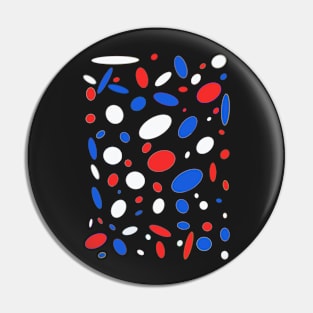 ABSTRACT RED WHITE AND BLUE Pin