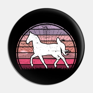 Horse Pink Sunset Pin