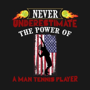 Never underestimate the power of a man tennis player - kenin tennis player T-shirt T-Shirt