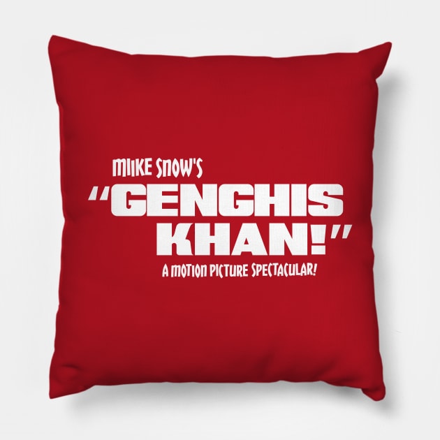 Genghis Khan Pillow by jkwatson5